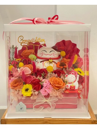 MEOW L SIZE BOX (Waving Hand Small Lucky Cat) 